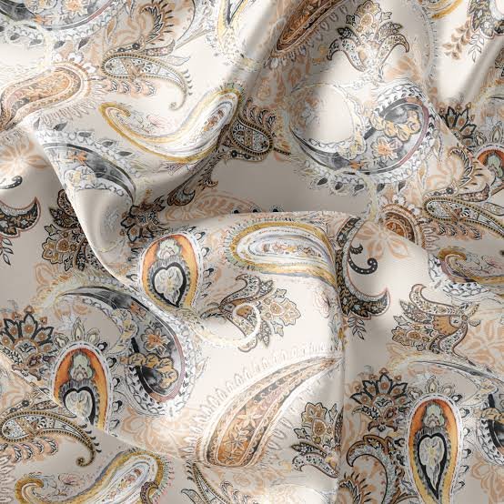 Brushed cotton digital print fabric